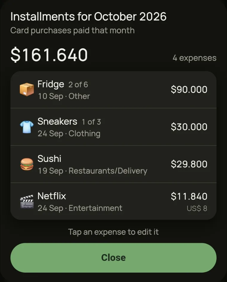 Installments due in October